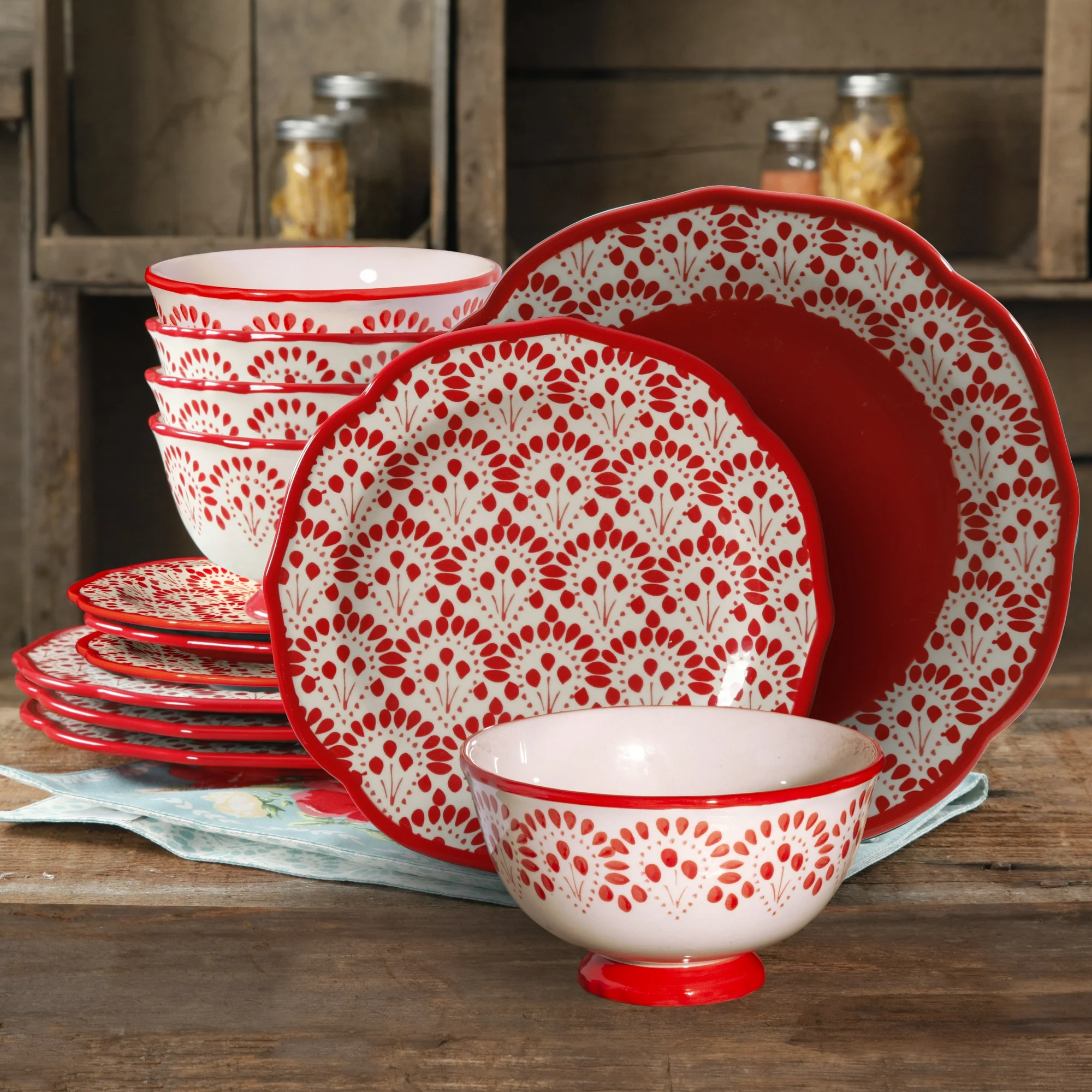 The Pioneer Woman Betsy 12-Piece Dinnerware Set The Pioneer Woman Betsy 12-Piece Dinnerware Set